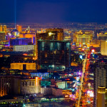 Las Vegas strip at night