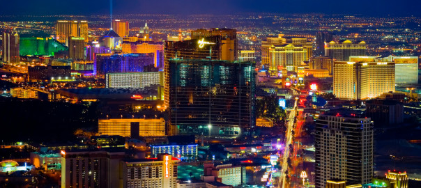 Las Vegas strip at night